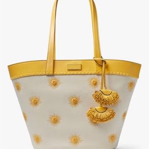 Kate Spade New York The Pier Embroidered Canvas Medium Tote